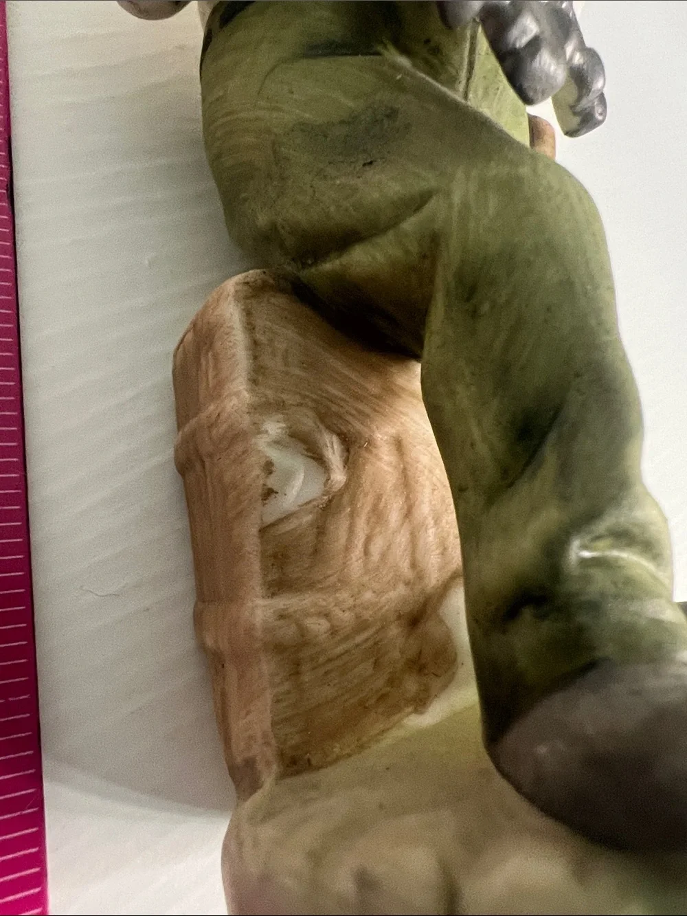 Vintage Ceramic Male Figurine Holding Keys (Unbranded)